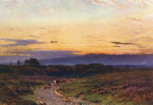Egy nyári este, Milford Common (színes litográfia) alkotó: Harold Sutton Palmer