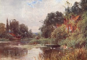 Flanchford Mill (színes litográfia) alkotó: Harold Sutton Palmer