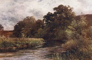 A Wey a Hankley Commonnál, Tilford közelében (színes litográfia) alkotó: Harold Sutton Palmer