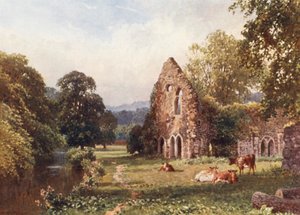 Waverley Abbey, Farnham közelében (színes litográfia) alkotó: Harold Sutton Palmer