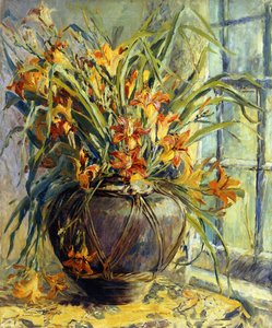 Virágcsendélet (olaj, vászon) alkotó: Harriette Bowdoin