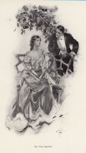 Férfi házasságot ajánl egy nőnek (litho) alkotó: Harrison Fisher
