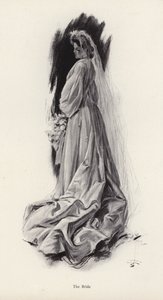 Menyasszony portréja (litho) alkotó: Harrison Fisher