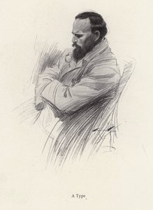 Ülő férfi portréja (litho) alkotó: Harrison Fisher