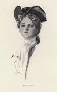 Női portré, egy Hilma-szereplő (litho) alkotó: Harrison Fisher