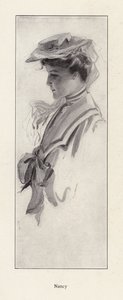 Egy Nancy nevű nő portréja (litho) alkotó: Harrison Fisher
