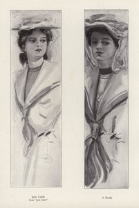 Jane Cable karakter a Jane Cable című regényből, George Barr McCutcheon (litho) alkotó: Harrison Fisher