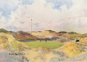 Golfpályák: Green (színes lithó): Formby, a régi hetedik green (színes lithó)