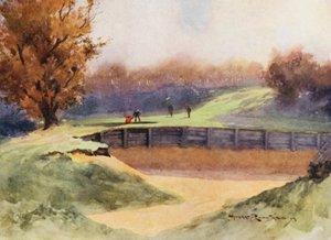 Golfpályák: Northwood, "Death or Glory" , a nyolcadik lyuk (színes litográfia)