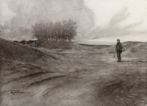 Golfpályák: Wimbledon, on the common (litho)