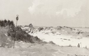 Golfpályák: Hunstanton, hó alatt (litho)