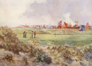 Golfpályák: green (színes litográfia)
