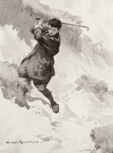 Golfpályák: Szendvics, a "Hades"-ből a greenre játszva (litográfia)