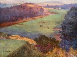 Golfpályák: Hole (színes litográfia)
