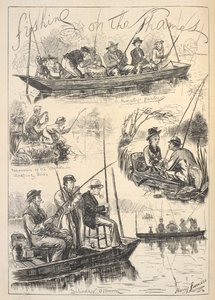 „Fishing on the Thames”, „Illustrated Sporting and Dramatic News” címlapja, 1876. október 28. (litho)