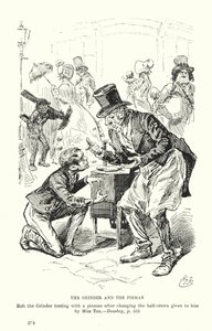Illusztráció Charles Dickens Dombey és fiához (litográfia)