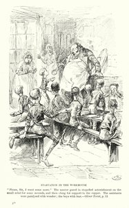 Illusztráció Charles Dickens Twist Olivér című könyvéhez (litográfia)