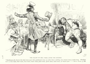 Illusztráció Charles Dickens Twist Olivér című könyvéhez (litográfia)