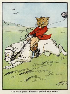 "Hiába húzta szegény Tamás a gyeplőt" (színes litó)