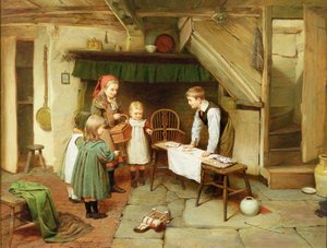 Látogatás az édességboltban (olaj, vászon) (lásd még: 17194)