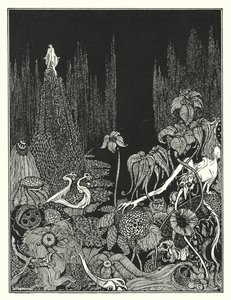 Edgar Allan Poe: Csend (litográfia) alkotó: Harry Clarke