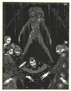 Edgar Allan Poe: A fekete macska (litográfia) alkotó: Harry Clarke