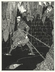 Edgar Allan Poe: Az Amontillado hordója (litográfia) alkotó: Harry Clarke