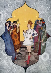 Császár új ruhái, Hans Christian Andersen (1805-1875) mese, Harry Clarke (1890-1931) illusztrációja alkotó: Harry Clarke