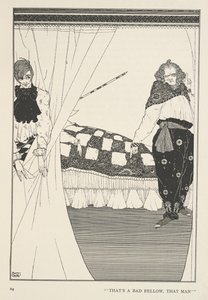 Nagy Claus és Kis Claus. Ez egy rossz ember, az az ember. alkotó: Harry Clarke