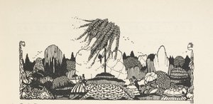 Illusztráció az illusztrációk listájának tetején. alkotó: Harry Clarke