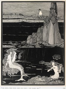 Sellők, illusztráció Queenie Scott-Hopper „Nagyon közel” című művéből alkotó: Harry Clarke