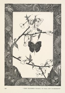 A pillangó. Ma virágoztak, holnap lehullanak. alkotó: Harry Clarke