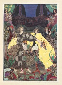 A Paradicsom kertje. – Most kezdjük a táncunkat! - kiáltották a tündérek. alkotó: Harry Clarke