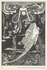 A kis tengeri szobalány. – Tudom, mit akarsz – mondta a Tengeri Boszorkány. alkotó: Harry Clarke