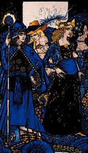 The Queens of Sheba, Meath és Connaught Illusztráció: Harry Clarke a Queensből, J. M. Synge alkotó: Harry Clarke