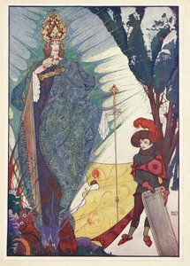 A Hókirálynő. Kay és a Hókirálynő. alkotó: Harry Clarke