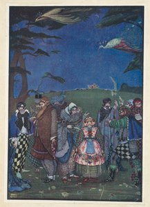 A Hókirálynő. Kövér - csinos - diószemekkel táplálják! alkotó: Harry Clarke
