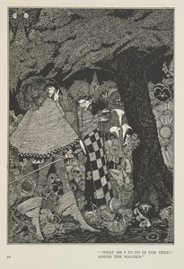 A Tinder Box – Mit csináljak a fán? – kérdezte a katona. alkotó: Harry Clarke