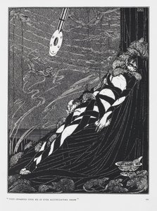 Rám özönlöttek minden felhalmozódó kupacban. A gödör és az inga című történetből. alkotó: Harry Clarke