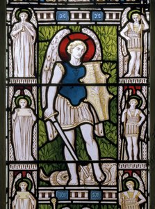 Minley, St Andrew, James Powell & Sons, Harry Ellis Wooldridge, Michael arkangyal, 1870