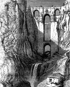 Új híd, Ronda, Spanyolország, 19. század.