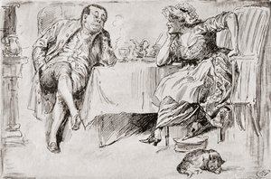 Clemency és Nagy-Britannia. – Soha nem leszel házas, tudod – mondta Mr. Britain. – De nem gondolod, hogy valaha is megteszem? – mondta Clemency. – Nincs rá esély! – Csak gondolkozz! – mondta Clemency. – Nos! Gondolom, Nagy-Britanniára gondolsz egy ilyen na alkotó: Harry Furniss