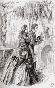 Estella és Pip. – Nem láttam árnyékát annak, hogy egy másik elvált volna tőle. alkotó: Harry Furniss