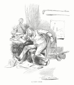 Golf: Rossz eset (litho) alkotó: Harry Furniss