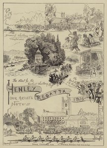 Henley Regatta, 1876 alkotó: Harry Furniss