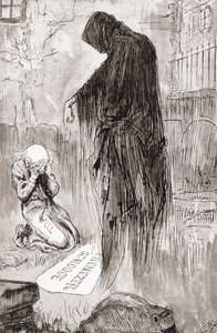 Illusztráció a karácsonyi énekhez Charles Dickens karácsonyi könyveiből alkotó: Harry Furniss