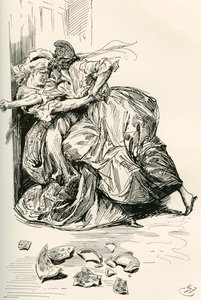 Illusztráció Charles Dickens meséje két városról című regényéhez alkotó: Harry Furniss