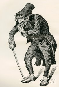 Illusztráció Charles Dickens The Old Curiosity Shop című könyvéhez alkotó: Harry Furniss