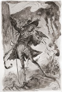 Illusztráció Charles Dickens Barnaby Rudge című regényéhez alkotó: Harry Furniss