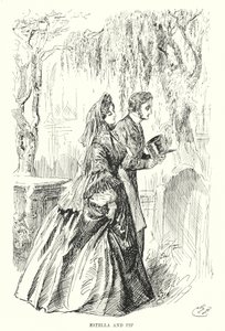 Illusztráció a nagy várakozásokhoz, Charles Dickens (litho) alkotó: Harry Furniss